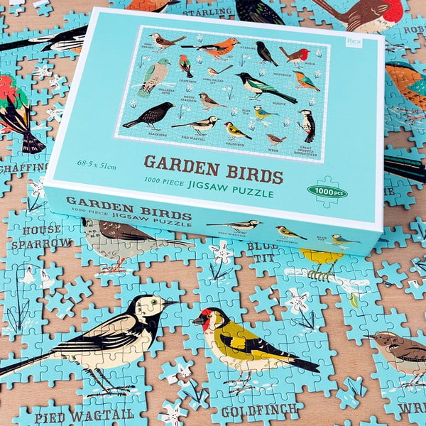 Puzzle (darabszám 1000) Garden Birds – Rex London-image-1
