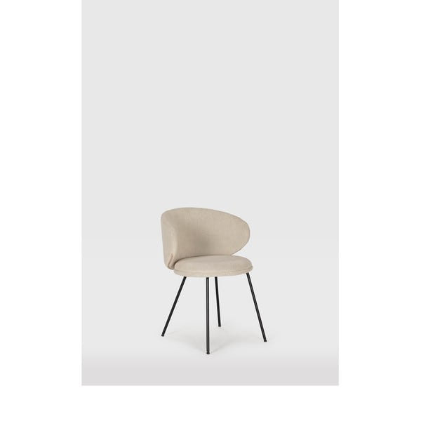 Bézs kárpitozott étkezőfotel szett 2 db-os Rush – Marckeric-image-1