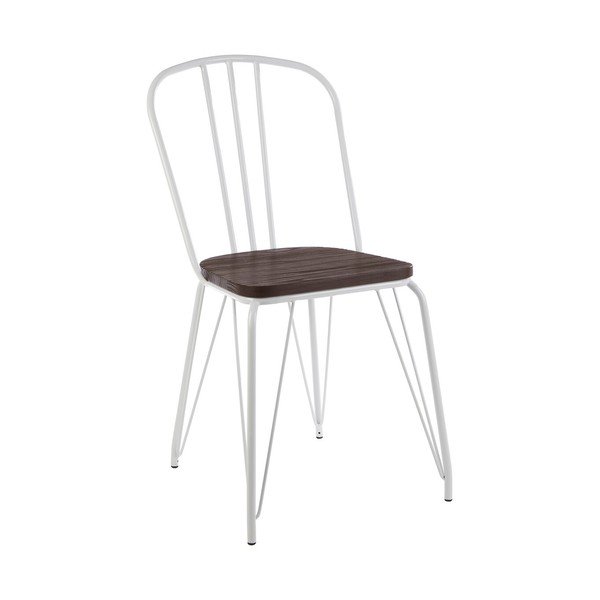 Fehér-natúr színű szilfa étkezőszék District – Premier Housewares