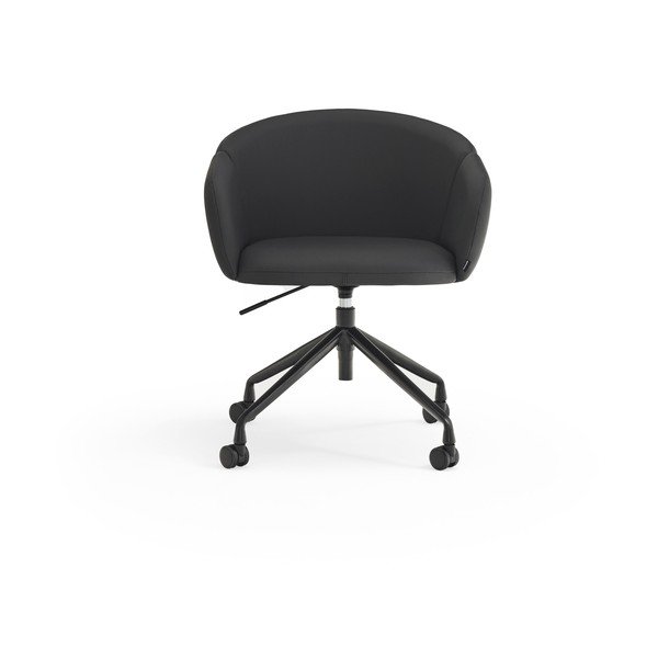 Fekete kárpitozott irodai szék Add – Teulat-image-1