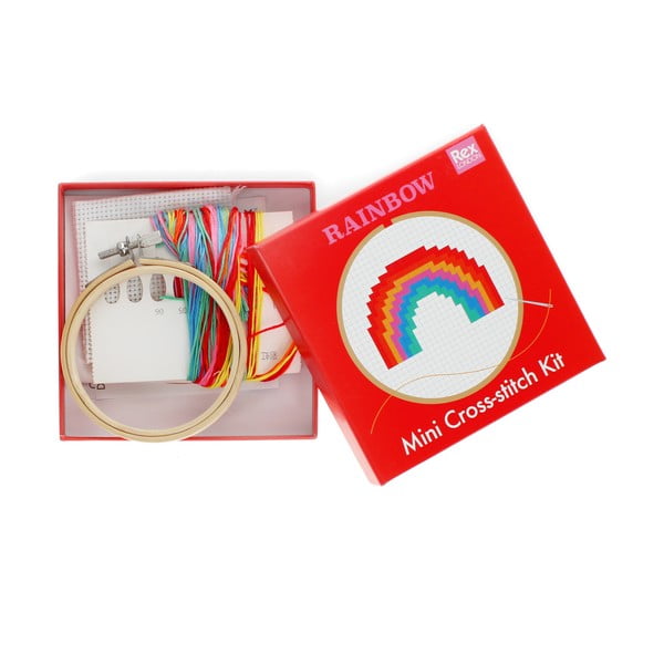 Kreatív készlet Cross-stitch Kit Rainbow – Rex London-image-2
