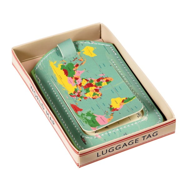 World Map bőröndcímke - Rex London-image-3