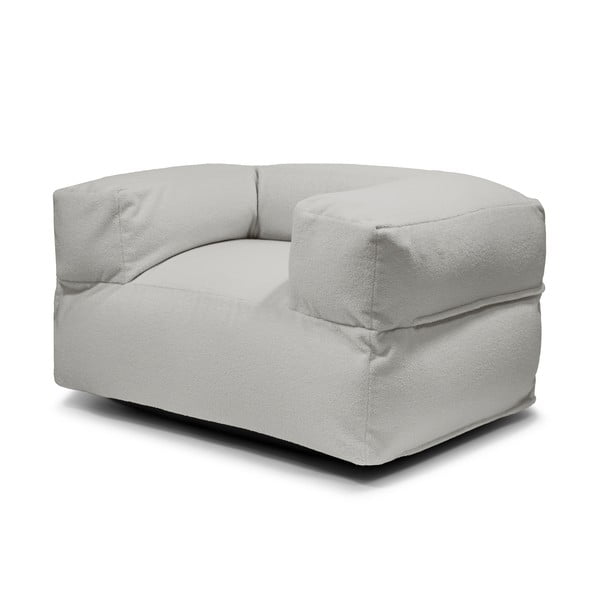 Világosszürke buklé babzsákfotel MooG – SLOWDOWN