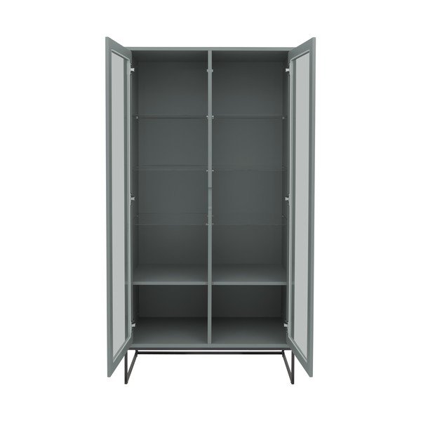 Szürkészöld tálalószekrény 90x178 cm Lipp - Tenzo-image-4