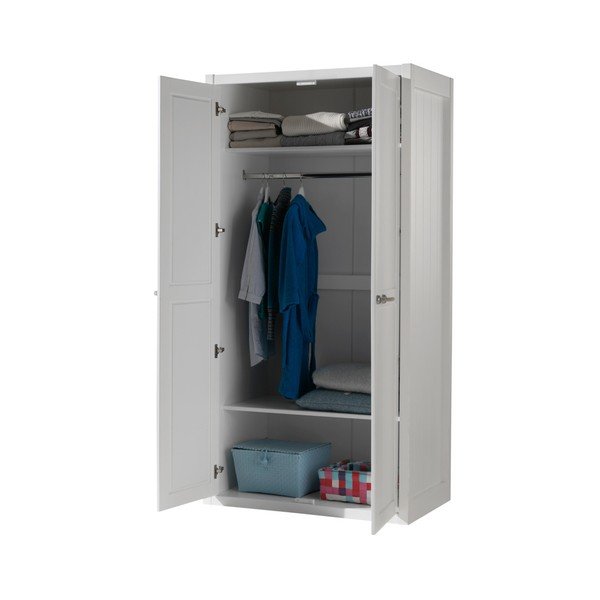 Lewis fehér gyerek ruhásszekrény, szélesség 100 cm - Vipack-image-1