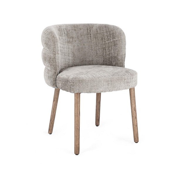 Szürke kárpitozott étkezőszék Ilma – Bizzotto