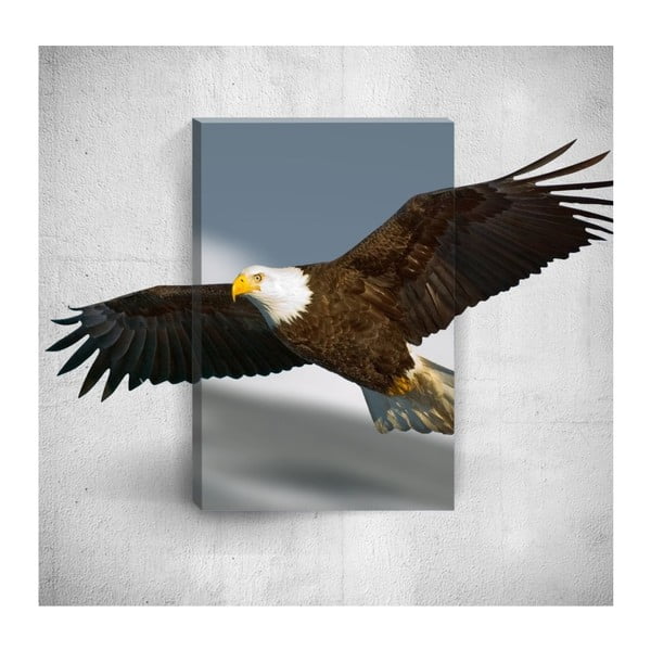 Eagle 3D fali kép, 40 x 60 cm - Mosticx