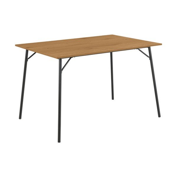 Étkezőasztal tölgyfa dekoros asztallappal 80x120 cm Peru – Actona