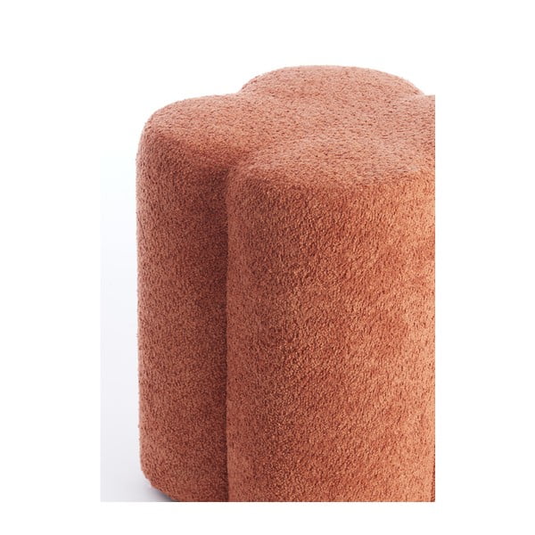 Narancssárga buklé puff Nalani – Light & Living-image-3