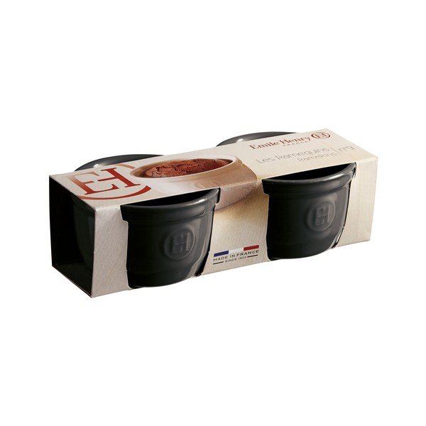 N°9 2 db szénfekete ramekin sütőforma - Emile Henry-image-1