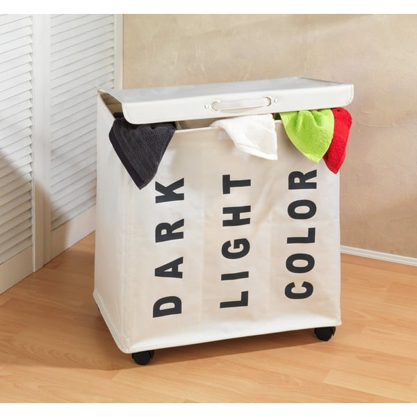 Trivo bézs háromrekeszes szennyeskosár, 117,6 l - Wenko-image-1