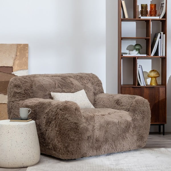 Barna fotel Teddy – Ixia-image-1