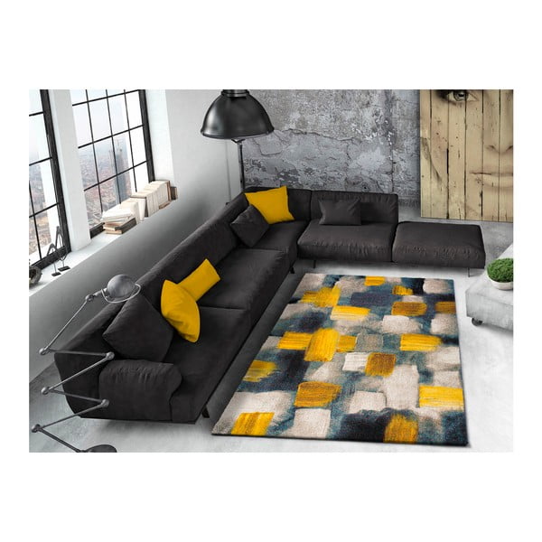 Lienzo kék-sárga szőnyeg, 200 x 290 cm - Universal-image-1