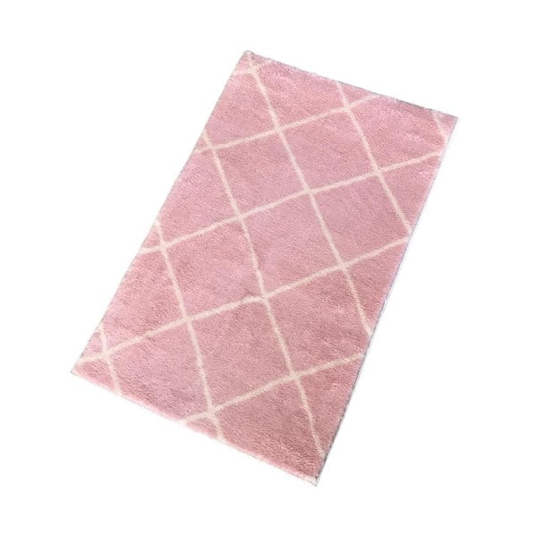 Rózsaszín fürdőszobai kilépő 50x80 cm Diamond – Mila Home