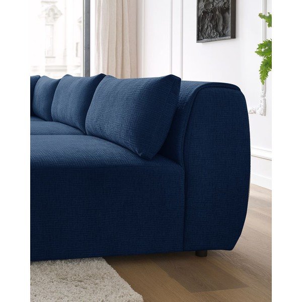 Sötétkék sarokkanapé (variálható) Jeanne – Bobochic Paris-image-1