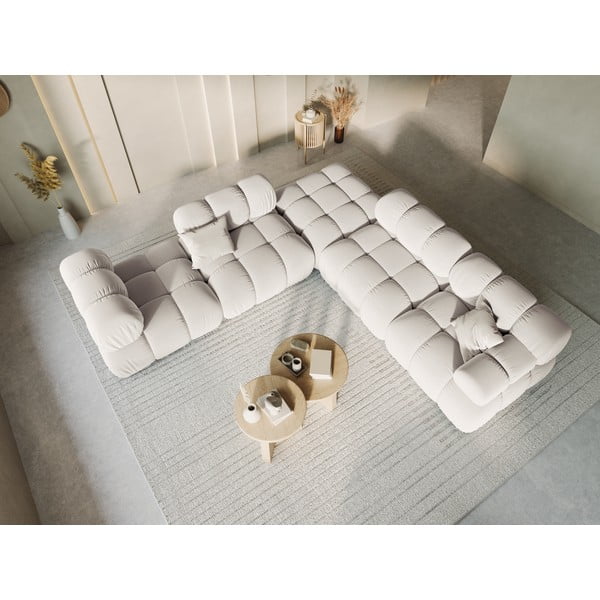 Bézs bársony kanapé modul (középső rész) Bellis – Micadoni -image-1