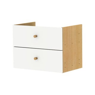 Fehér fiók modul 43x33 cm Z Cube - Tenzo