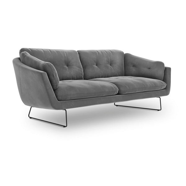 Gravity szürke bársony kanapé - Windsor & Co Sofas-image-2
