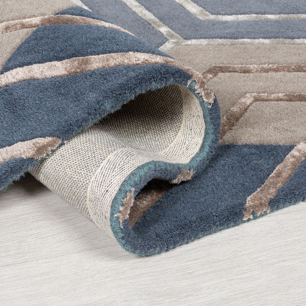 Harlow kék gyapjú szőnyeg, 160 x 230 cm - Flair Rugs-image-1
