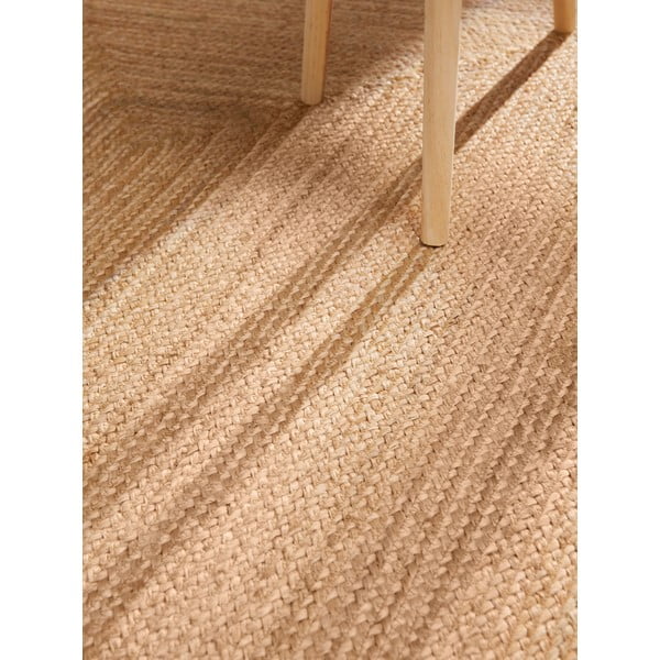 Natúr színű kétoldalas kézi szövésű juta szőnyeg 200x300 cm Sharmila Natural Brown – Hanse Home-image-4