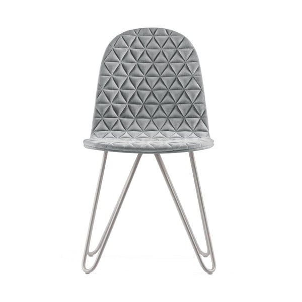 Mannequin X Triangle szürke szék fém lábakkal - Iker