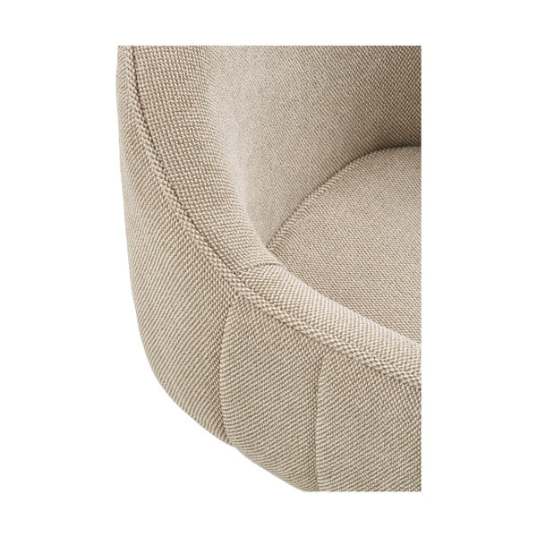 Világosszürke kárpitozott karfás étkezőfotel szett 2 db-os Tamera – House Nordic-image-3