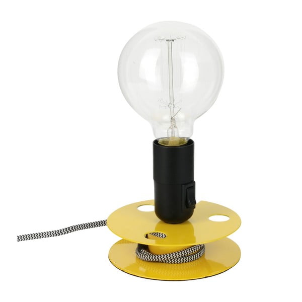 Reel Lamp fekete-citromsárga asztali lámpa - Le Studio
