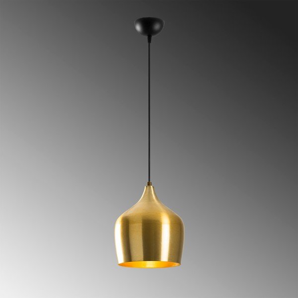 Aranyszínű függőlámpa fém búrával ø 22 cm Dodo – Opviq lights-image-4