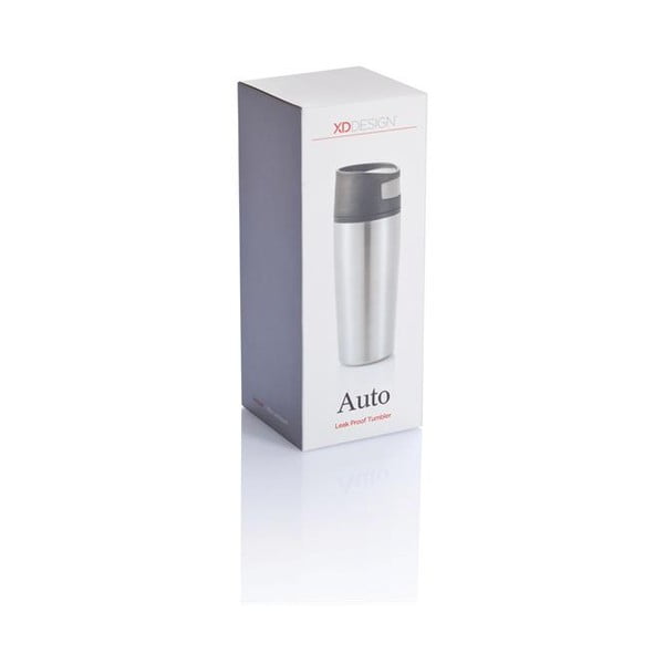 Autós ezüstszínű hőtartó bögre, 300 ml - XD Design-image-4