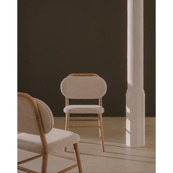 Bézs étkezőszék szett 2 db-os Helda – Kave Home-image-2