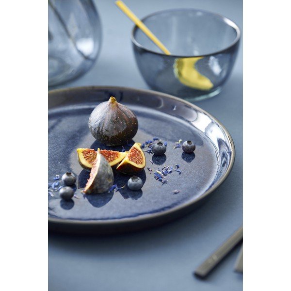 Fekete-kék kőedény tányér ø 27 cm Gastro Dark Blue/Black – Bitz-image-1