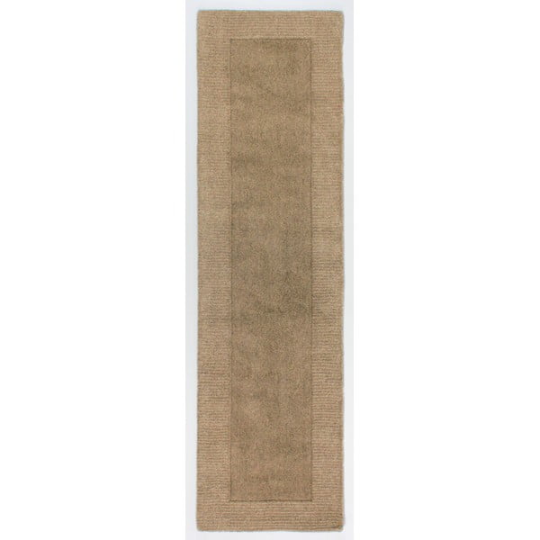 Sienna barna gyapjú futószőnyeg, 60 x 230 cm - Flair Rugs