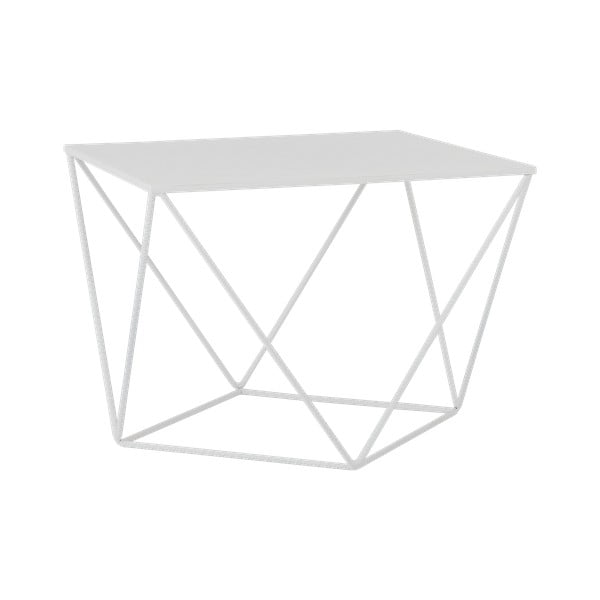 Daryl fehér tárolóasztal, 60 x 60 cm - Custom Form