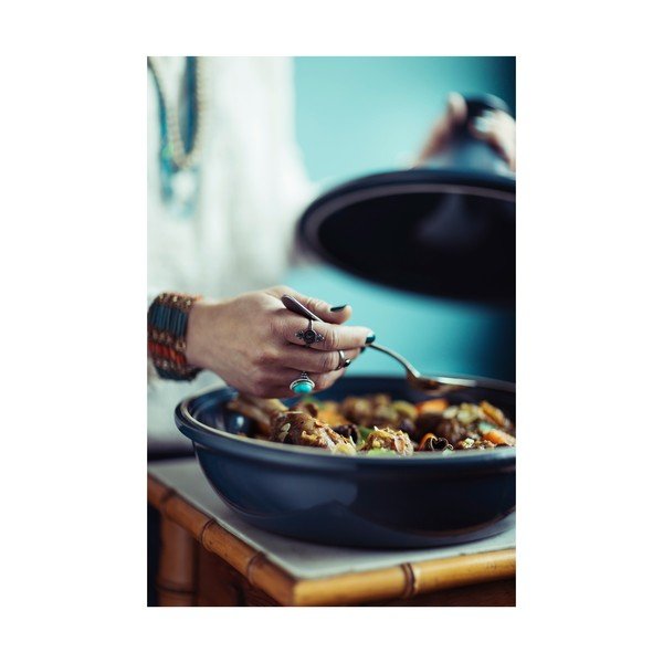 Kék tajine edény, ⌀ 26 cm - Emile Henry-image-4