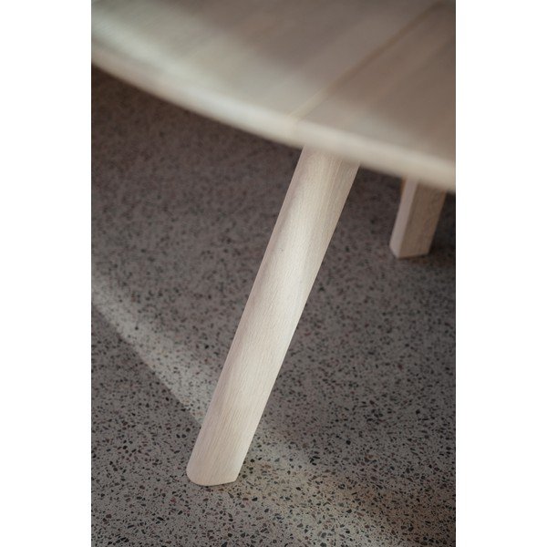 Tölgyfa kerek bővíthető étkezőasztal ø 140 cm Clapperton – Rowico-image-4