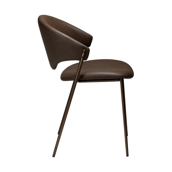 Sötétbarna bőrutánzat étkezőszék Zone – DAN-FORM Denmark-image-2