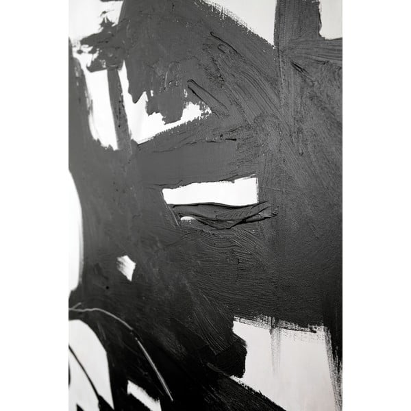 Kézzel festett kép 100x100 cm Playblack 1 - Malerifabrikken-image-2