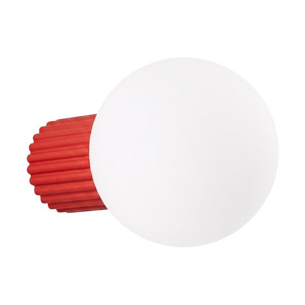 Piros opálüveg fali lámpa ø 12 cm Orbital – Sollux