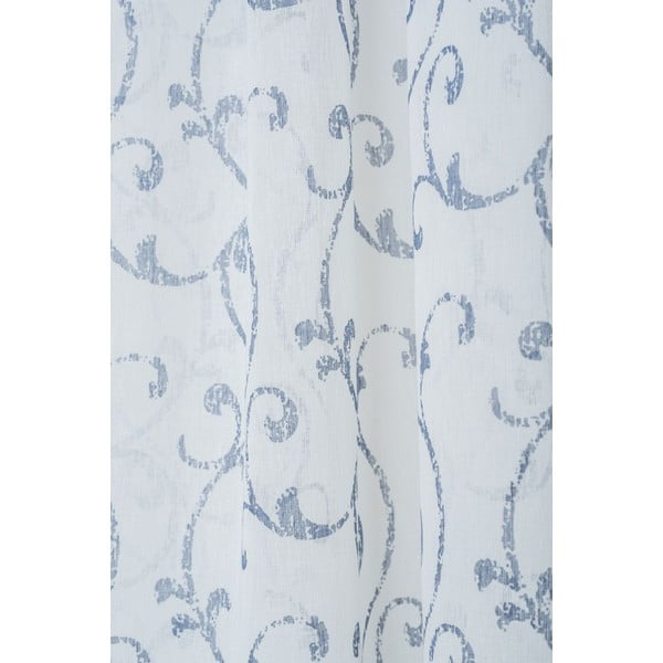 Fehér-kék átlátszó függöny 300x260 cm Fiesta – Mendola Fabrics-image-1
