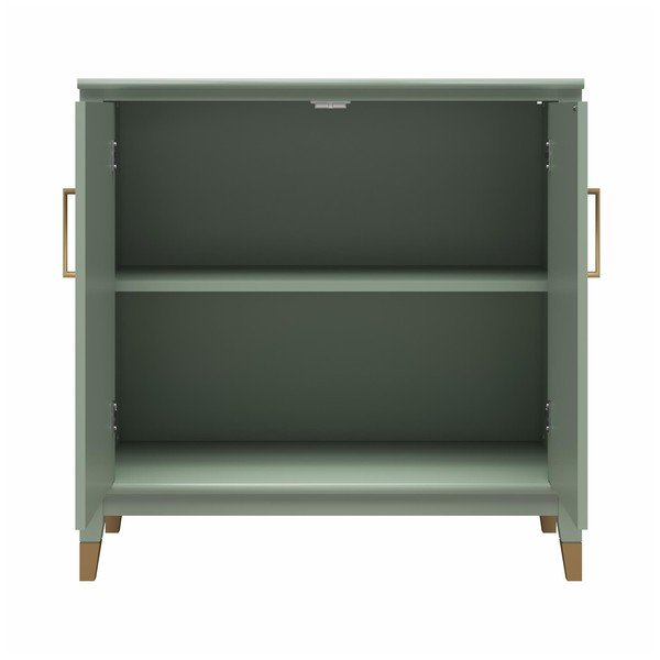 Zöld szekrény 86x85x41 cm Westerleigh – CosmoLiving by Cosmopolitan-image-3