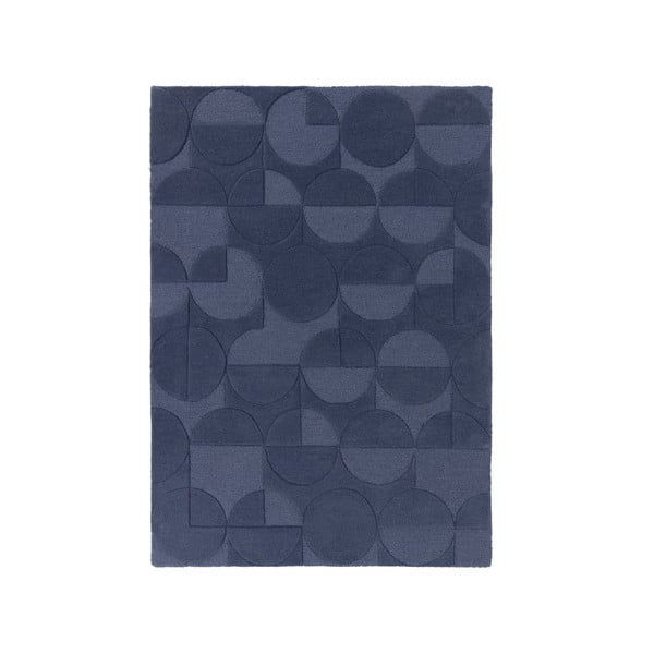 Gigi kék gyapjú szőnyeg, 120 x 170 cm - Flair Rugs