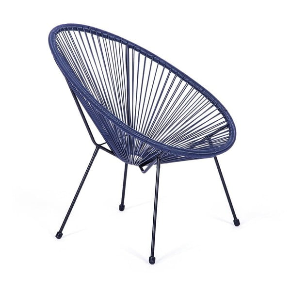 Kék fém-műanyag kerti fotel Avocado Comfort – Bonami Selection-image-1