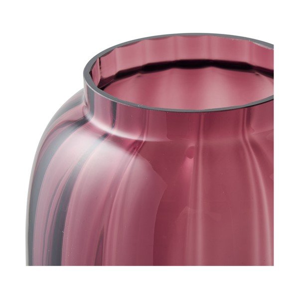 Piros kézzel készített üveg váza (magasság 21 cm) – House Nordic-image-3