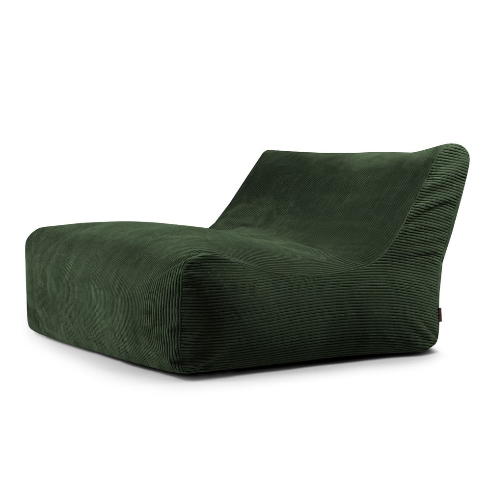 Zöld kordbársony babzsákfotel Sofa Lounge  SLOWDOWN