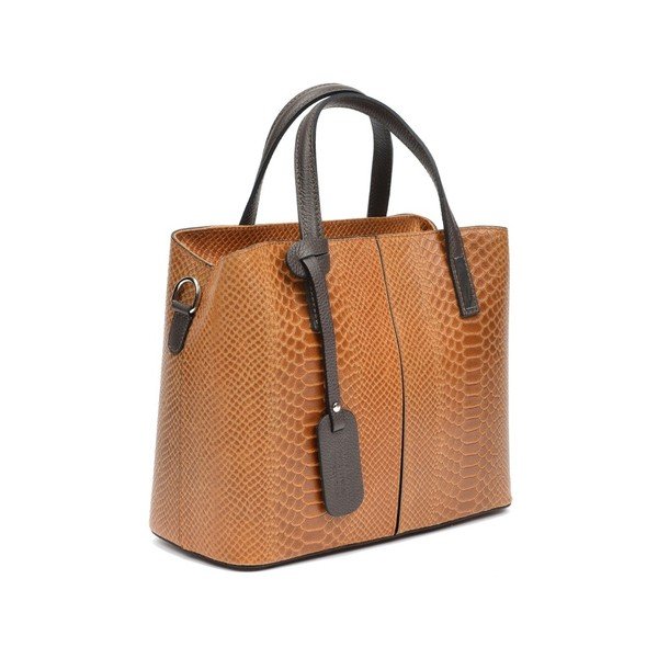 Mismono sárga bőr kézitáska - Roberta M-image-4