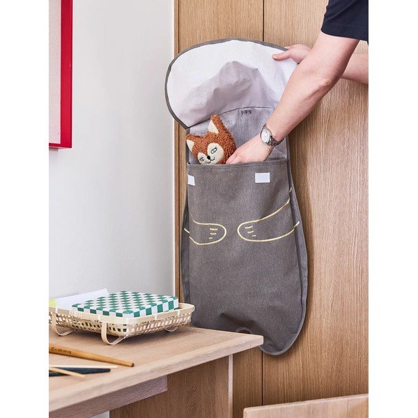 Barna textil függő rendszerező Darling Bear – OYOY Mini-image-2