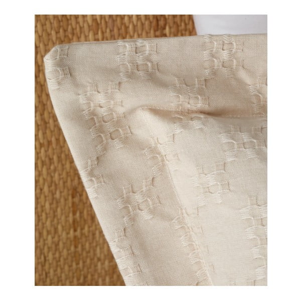 Bézs egyszemélyes pamut ágyneműhuzat 135x200 cm Waffle Circle – Bianca-image-4