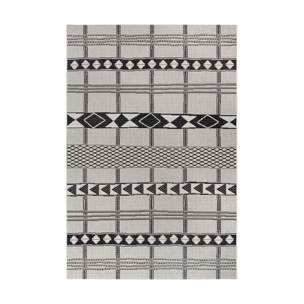 Madrid fekete-szürke kültéri szőnyeg, 120x170 cm - Ragami