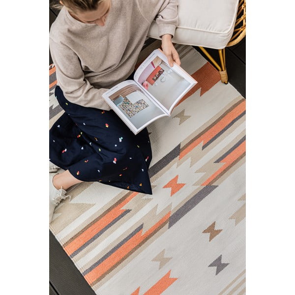 Aztec kétoldalas kültéri szőnyeg újrahasznosított műanyagból, 120 x 180 cm - Green Decore-image-2