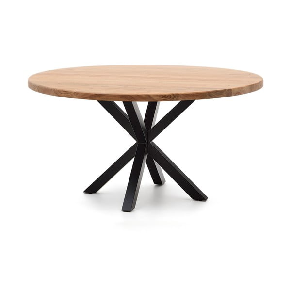 Étkezőasztal akácfa asztallappal ø 150 cm Argo – Kave Home